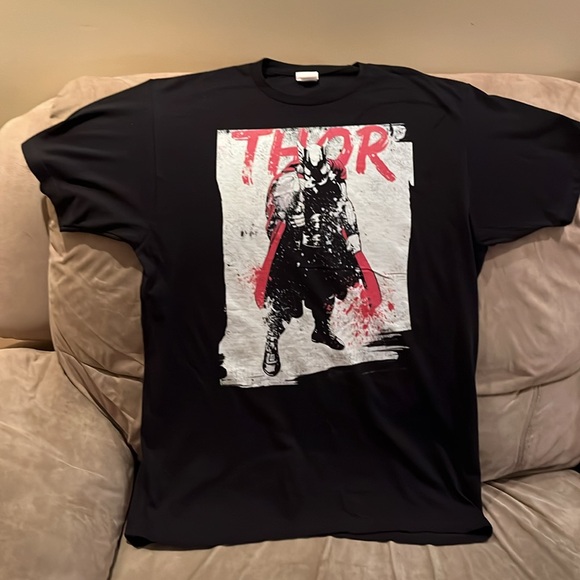 🖤🖤 Men's Marvel Thor Paint Splatter Print T-Shirt - Picture 3 of 6